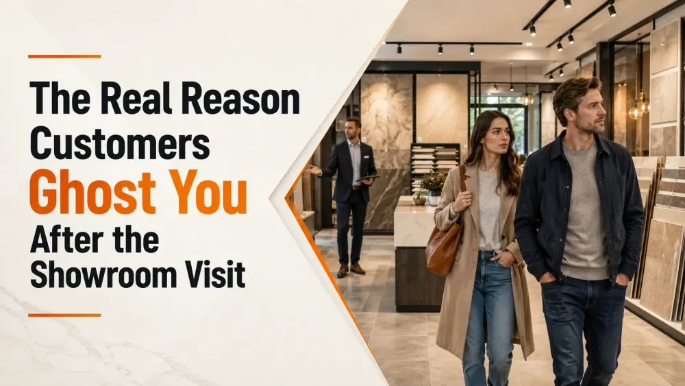 De echte reden waarom klanten u na een bezoek aan de showroom opmerken