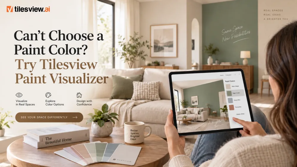 Kunt u geen verfkleur kiezen? Probeer Tilesview Paint Visualizer